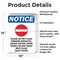Signmission Please Do Not Flush Sign With Symbol, 10 in W x Rectangle, Vinyl Decal OS-2PACK-NS-D-1014-V-17383 - alternate 6